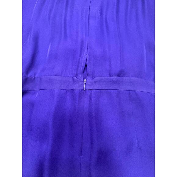 Mason by Michelle Mason sexy lavender 100% Silk Dress Size 0 Halter - Picture 10 of 13